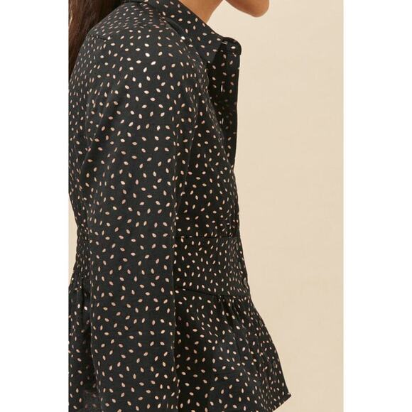 ba&sh Glorio Lady Shirt in Black - Picture 2 of 9